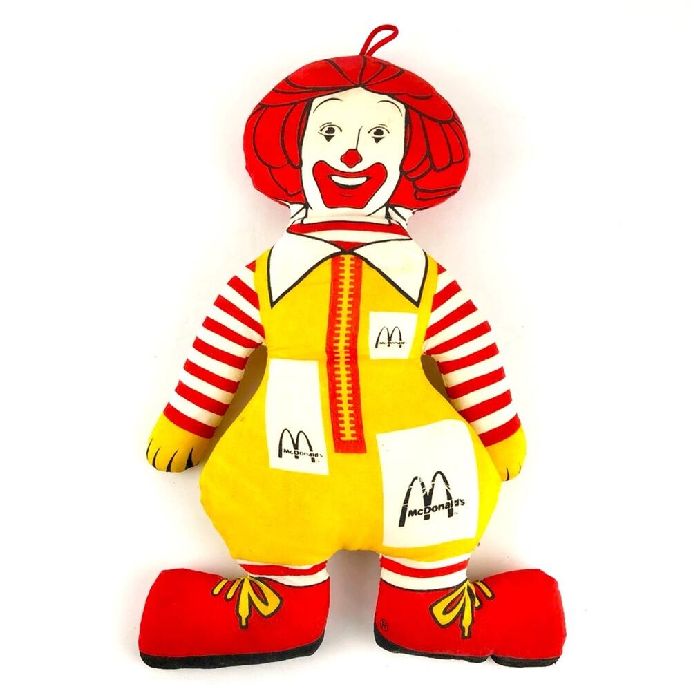 Vintage Ronald McDonald Stuffed Plush 14"